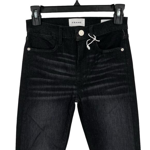 Frame Jeans Le High waisted skinny black size 24 - Picture 5 of 8